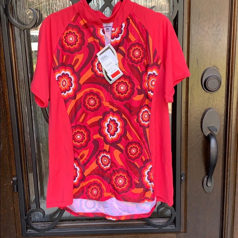 Floral women’s biking shirt